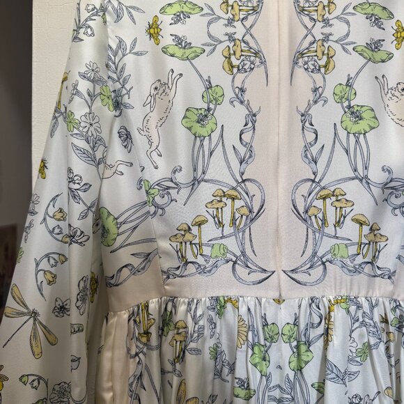 Tory Burch Printed Silk Twill Dress - Picture 10 of 12